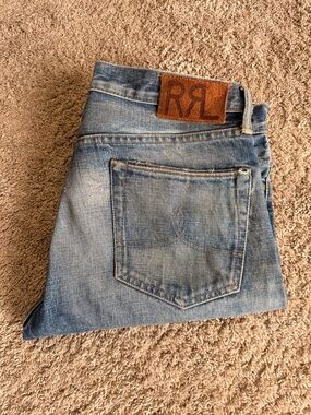 Ralph Lauren Double RL Men's Light Blue Straight-Leg Jeans